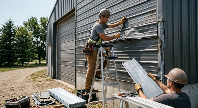 Our team working on Siding Service projects in Collin County, TX