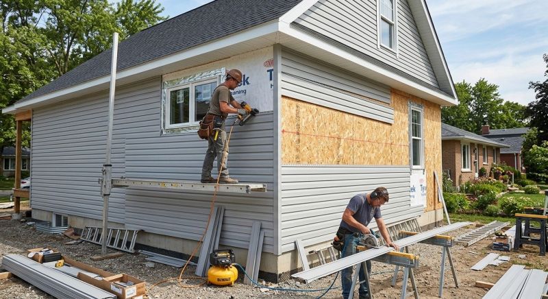 Garage Siding Installation